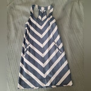 Anthropologie Postage Stamp Chevron Striped Dress